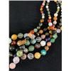 Image 3 : Gorgeous CHAN LUU Handcrafted 5 Strand Semi-Precious Stone Necklace w/.925 Toggle Fastener Leather E