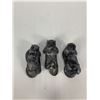 Image 2 : A set of 7 "Wolf" Decorative Figurines