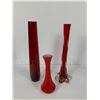 Image 2 : Vintage Ruby Glass, Decanter and Cups