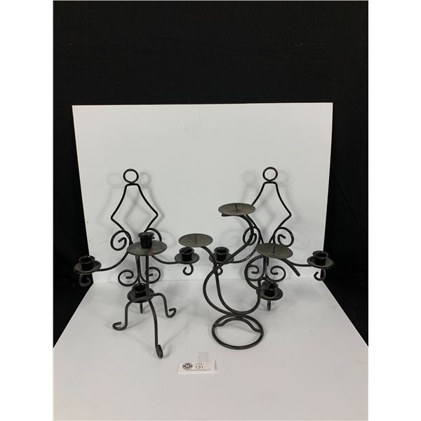 Lot of Nice Metal Candle Holders