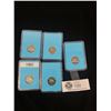 Image 1 : Lot of 5 Nickels; 4 From 1962-1965, 1 dated 1867-1967