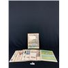 Image 1 : Lot of 11 Vinatge Car Advertisements on Board in Bag