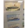 Image 2 : Very Nicely Framed Picture of 8 Steamships