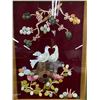 Image 2 : Framed Shadow Box, Handmade Multi Geniune Stone Garnets, Misc. Stones, Abalone Jade