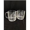 Image 6 : Lot of 4 Native Etched Glass Cups
