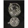 Image 8 : Vintage Glass Lot of Water Pitcher Bowl and Tray