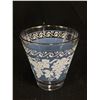 Image 2 : Large Lot of Blue Glasses with Grapes.
