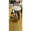 Image 2 : Large Industrial Double Boiler and Large Frying Pan With Tray of Silverware