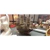 Image 4 : 1797 War Galley Wooden Ship Model 17"Wide 23"Tall