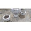 Image 3 : Three Outdoor Planters One Cracked 27"Diamter X 25"Tall Smaller 16"Diameter X 12"Tall Very Heavy