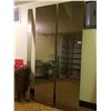 Image 1 : 4 Large Segments of Tinted Mirrors 85"Tall Various Widths