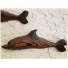 Image 2 : Two Wooden Dolphins 17" Long X 5" Wide