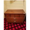 Image 1 : Wooden Two Drawer Dresser With Lower Cedar Trunk 35" Wide X 19" Deep X 32" Tall