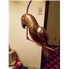 Image 2 : Brass and Copper Parrot 36" Tall X 18" Wide