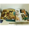 Image 1 : Flat with Barbie Dolls and Plus Marx Josie West Plus Accessories