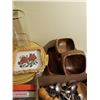 Image 4 : Trays and Wooden Bowl Set, Tupperware and Silverware