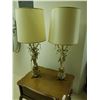 Image 1 : Pair of Porcelain Cherub Lamps 39" Tall