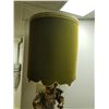 Image 4 : Large Antique Statue Lamp with Green Velvet Shade 49" Tall