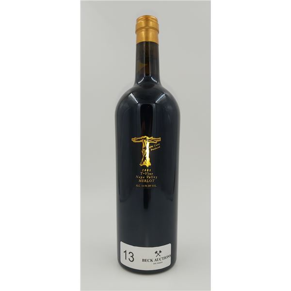 T-Vine Napa Valley Merlot 696 Cases Produced 2001 14.5%