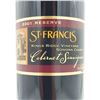 Image 2 : St Francis Kings Ridge Vineyard Sonoma County Cabernet Sauvignon 2001 Reserve 15.2%