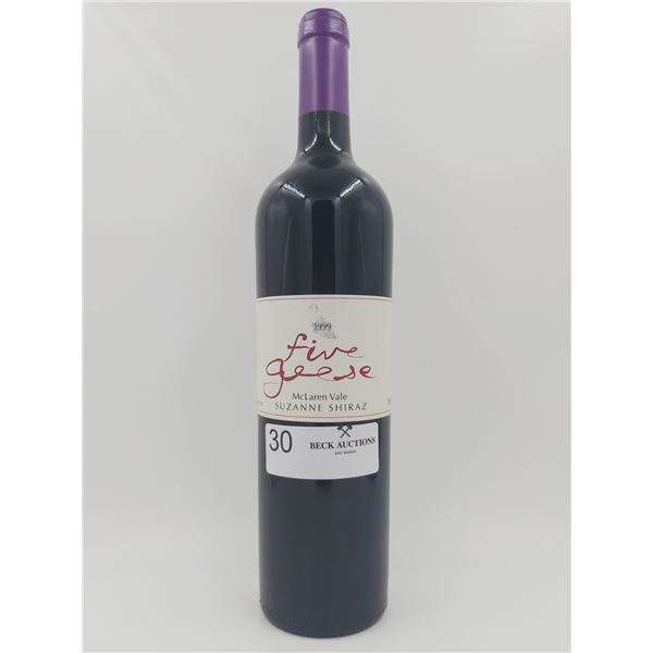 Five Geese McLaren Vale Suzanne Shiraz 1999 Vintage 14.5%