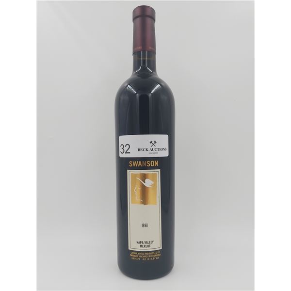 Swanson Vineyards Napa Valley Merlot 1998 Vintage 14.1%