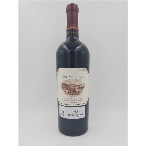 Jade Mountain Caldwell Vineyard Napa Valley Merlot 1999 14.9%