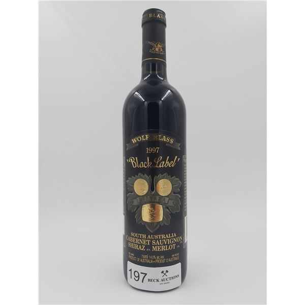 Wolf Blass Black Label South Australian Cabernet Sauvignon 1997 Vintage 14.0%