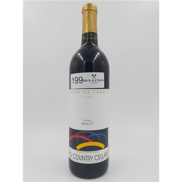 Fredrick Thomas Hill Country Cellars Texas Merlot 1995 Vintage 13.2%