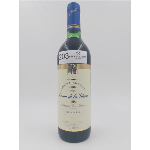 Loma de la Gloria Valdepenas Spain Cabernet Sauvignon 1995 Vintage 12.5%