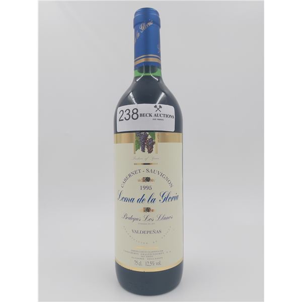 Loma de la Gloria Valdepenas Spain Cabernet Sauvignon 1995 Vintage 12.5%