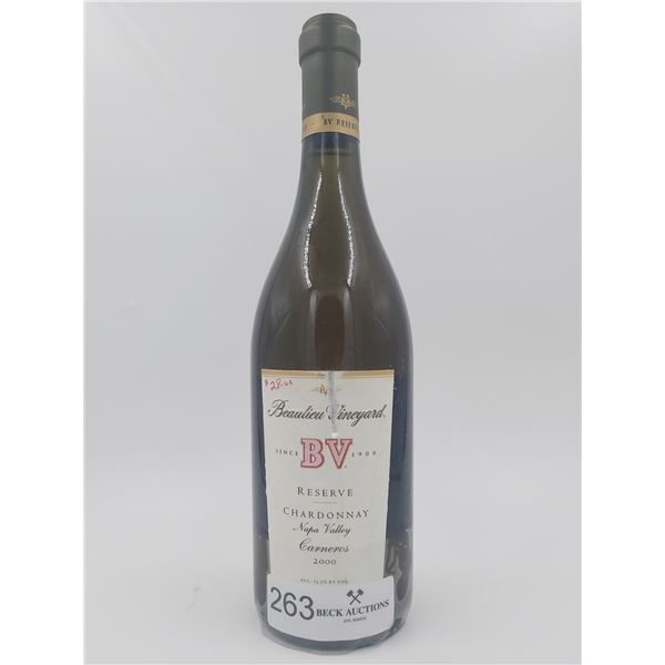 Beaulieu Vineyard Reserve Napa Valley Carneros Chardonnay 2000 Vintage 13.5%