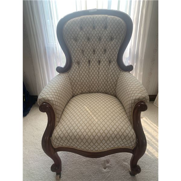 Victorian Style Wingback Chair 41" Tall X 29" Wide
