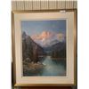 Image 1 : Caroll Forseth Artist 32" Wide X 38" Tall Mountain Theme
