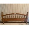 Image 1 : Wooden Bed Frame Head Board and Foot Board Plus Hardware 12" Wide X 62" Long X 50" Tall