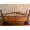 Image 3 : Wooden Bed Frame Head Board and Foot Board Plus Hardware 12" Wide X 62" Long X 50" Tall