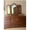 Image 3 : Two Bed Side Tables 26" Long X 14" Wide X 24" Tall and Mirrored Dresser  Bedroom Set