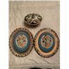 Image 2 : Two Ceramic Relief Bisque Blue Medallions Small Tureen Lot