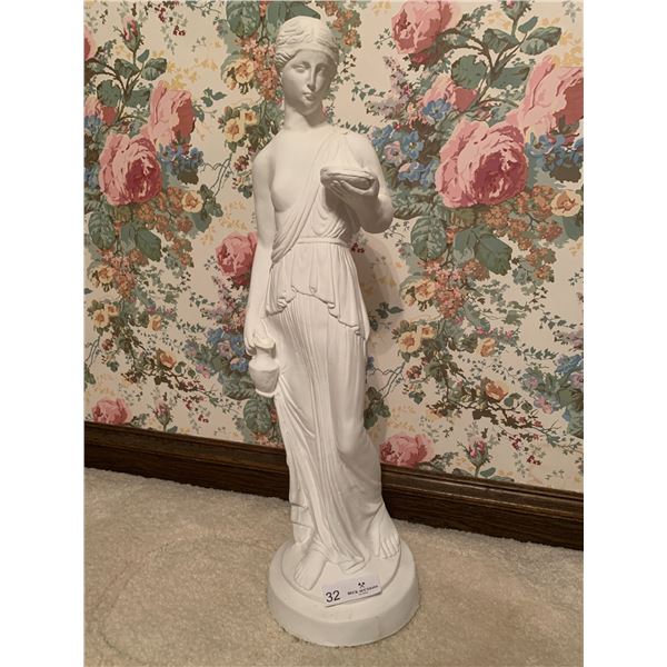 Greek Statue Made of Plaster 27" Tall