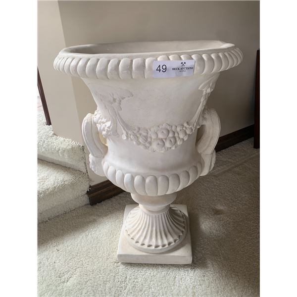 Large Plaster Vase 25" Tall