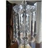 Image 3 : Victorian Mantle Lusters Cranberry Glass 48" Tall
