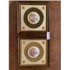 Image 1 : Two Wall Hanging English Countryside Porcelain Art Pieces