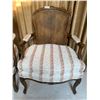 Image 3 : Pair of Parlor Chairs With Wicker Style Backs 37" Tall