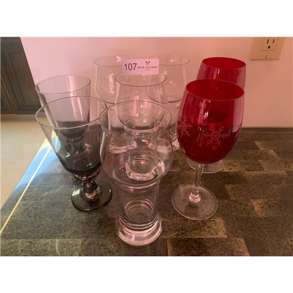 Unique 10 Piece Glassware Lot