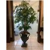 Image 1 : Large Artificial Plant With Ornate Planter 71" Tall
