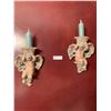 Image 4 : Two Angels Wall Sconce Candle Holders and One Picture Lot