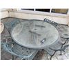 Image 1 : Outdoor Patio Table & Chairs 50" Diameter X 31" Tall