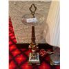 Image 3 : Vintage Brass Color Lamp and Ashtray Lot