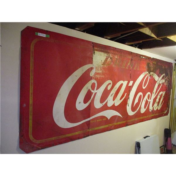 4-section coca-cola sign - 116" x 43"