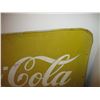 Image 3 : Coca-Cola yellow tin sign - 60" x 35"